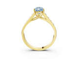 Yellow gold Fancy Blue Pear  Solitaire Channel-Set Diamond Engagement Ring with Four-Prong Setting_31