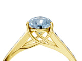 Yellow gold Fancy Blue Pear  Solitaire Channel-Set Diamond Engagement Ring with Four-Prong Setting_32