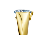 Yellow gold Fancy Blue Pear  Solitaire Tension Set Diamond Ring_25