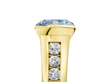 Yellow gold Fancy Blue Radiant  Solitaire Bezel-Set Diamond Ring with Channel-Set Band_42