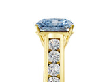 Yellow gold Fancy Blue Radiant  Solitaire Channel-Set Diamond Engagement Ring with Four-Prong Setting_37