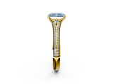 Yellow gold Fancy Blue Radiant  Solitaire Pave Split Shank Engagement Ring with Six-Prong Setting_35
