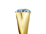 Yellow gold Fancy Blue Round  Solitaire Tension Set Diamond Ring_25