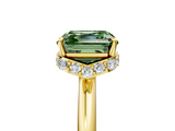 Yellow gold Fancy Green Asscher  Brilliant Solitaire Engagement Ring with Six-Prong Setting and Classic Band_22