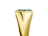 Yellow gold Fancy Green Emerald  Solitaire Tension Set Diamond Ring_25