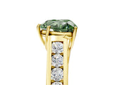 Yellow gold Fancy Green Heart  Solitaire Channel-Set Diamond Engagement Ring with Four-Prong Setting_34