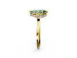 Yellow gold Fancy Green Marquise  Brilliant Solitaire Engagement Ring with Six-Prong Setting and Classic Band_22