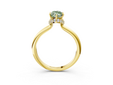 Yellow gold Fancy Green Marquise  Brilliant Solitaire Engagement Ring with Six-Prong Setting and Classic Band_23