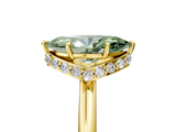 Yellow gold Fancy Green Marquise  Brilliant Solitaire Engagement Ring with Six-Prong Setting and Classic Band_25