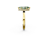 Yellow gold Fancy Green Marquise  Cut Solitaire Engagement Ring with Four-Prong Setting on a Classic Band_21