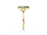 Yellow gold Fancy Green Marquise  Cut Solitaire Engagement Ring with Thin Band and Four-Prong Setting_5