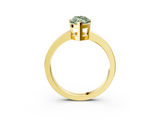 Yellow gold Fancy Green Marquise  Cut Solitaire Ring with Four-Prong Setting and Classic Band_47