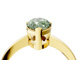 Yellow gold Fancy Green Marquise  Cut Solitaire Ring with Four-Prong Setting and Classic Band_48