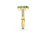 Yellow gold Fancy Green Marquise  Solitaire Channel-Set Diamond Engagement Ring with Four-Prong Setting_51
