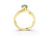 Yellow gold Fancy Green Marquise  Solitaire Channel-Set Split Shank Ring with Tension Prong Setting_6