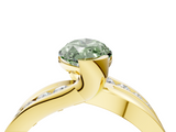 Yellow gold Fancy Green Marquise  Solitaire Channel-Set Split Shank Ring with Tension Prong Setting_7
