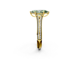 Yellow gold Fancy Green Marquise  Solitaire Pave Split Shank Engagement Ring with Six-Prong Setting_39
