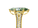 Yellow gold Fancy Green Marquise  Solitaire Pave Split Shank Engagement Ring with Six-Prong Setting_42