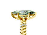 Yellow gold Fancy Green Marquise  Solitaire Twisted Band Prong Set Engagement Ring_83