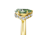 Yellow gold Fancy Green Pear  Brilliant Solitaire Engagement Ring with Six-Prong Setting and Classic Band_25