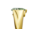 Yellow gold Fancy Green Pear  Solitaire Tension Set Diamond Ring_25