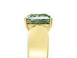 Yellow gold Fancy Green Princess Cut Diamond Channel Set Solitaire Ring with Four-Prong Setting_41