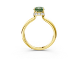 Yellow gold Fancy Green Radiant  Brilliant Solitaire Engagement Ring with Six-Prong Setting and Classic Band_23