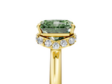 Yellow gold Fancy Green Radiant  Brilliant Solitaire Engagement Ring with Six-Prong Setting and Classic Band_25