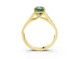 Yellow gold Fancy Green Radiant  Solitaire Channel-Set Diamond Engagement Ring with Four-Prong Setting_35