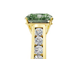 Yellow gold Fancy Green Radiant  Solitaire Channel-Set Diamond Engagement Ring with Four-Prong Setting_37