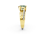 Yellow gold Fancy Green Radiant  Solitaire Channel-Set Split Shank Ring with Tension Prong Setting_5