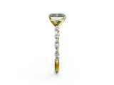 Yellow gold Fancy Green Radiant  Solitaire Marquise Side Stone Prong Setting Ring_46