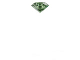 Yellow gold Fancy Green Round  Cut Diamond Ring with Baguette Side Stones, Channel Set Band, and Four-Prong Setting_15