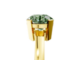 Yellow gold Fancy Green Round  Cut Solitaire Ring with Four-Prong Setting and Classic Band_32