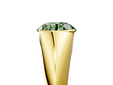 Yellow gold Fancy Green Round  Solitaire Tension Set Diamond Ring_25