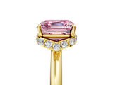 Yellow gold Fancy Pink Asscher  Brilliant Solitaire Engagement Ring with Six-Prong Setting and Classic Band_22