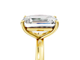 Yellow gold Fancy Pink Cushion  and Emerald Cut Toi Moi Ring with Prong Setting_51