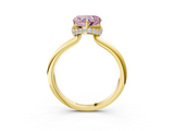 Yellow gold Fancy Pink Heart  Brilliant Solitaire Engagement Ring with Six-Prong Setting and Classic Band_23