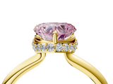 Yellow gold Fancy Pink Heart  Brilliant Solitaire Engagement Ring with Six-Prong Setting and Classic Band_24