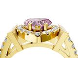 Yellow gold Fancy Pink Heart Cut Cut Halo Split Shank Prong Set Ring_4