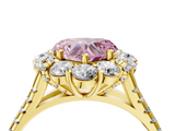 Yellow gold Fancy Pink Heart  Halo Split Shank Diamond Engagement Ring with Pave Band and Four-Prong Setting_56