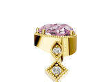 Yellow gold Fancy Pink Heart  Milgrain Marquise Diamond Twist Band Ring_67