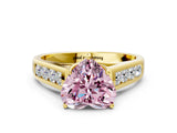 Yellow gold Fancy Pink Heart  Solitaire Channel-Set Diamond Engagement Ring with Four-Prong Setting_32