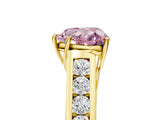 Yellow gold Fancy Pink Heart  Solitaire Channel-Set Diamond Engagement Ring with Four-Prong Setting_37