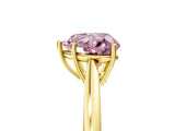 Yellow gold Fancy Pink Heart  Solitaire Diamond Ring with Split Shank and Four-Prong Setting_17