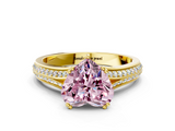 Yellow gold Fancy Pink Heart  Solitaire Pave Split Shank Engagement Ring with Six-Prong Setting_37