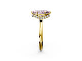 Yellow gold Fancy Pink Marquise  Brilliant Solitaire Engagement Ring with Six-Prong Setting and Classic Band_22