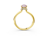 Yellow gold Fancy Pink Marquise  Brilliant Solitaire Engagement Ring with Six-Prong Setting and Classic Band_23