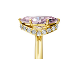 Yellow gold Fancy Pink Marquise  Brilliant Solitaire Engagement Ring with Six-Prong Setting and Classic Band_25