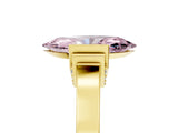 Yellow gold Fancy Pink Marquise Cut Brilliant Solitaire Diamond Ring with Channel Set Band and Bar Prong Setting_17